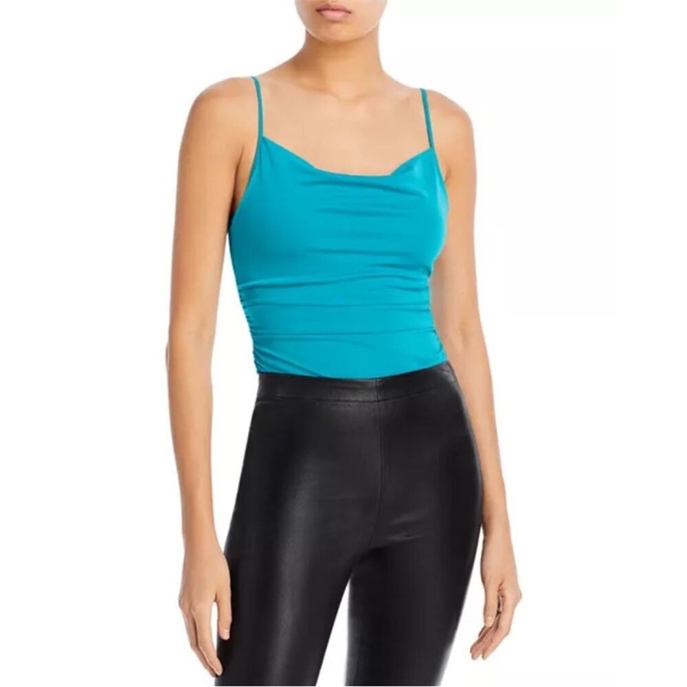 NWT cinq a sept Marta Bodysuit in Blue Jade Sz S - Picture 3 of 4